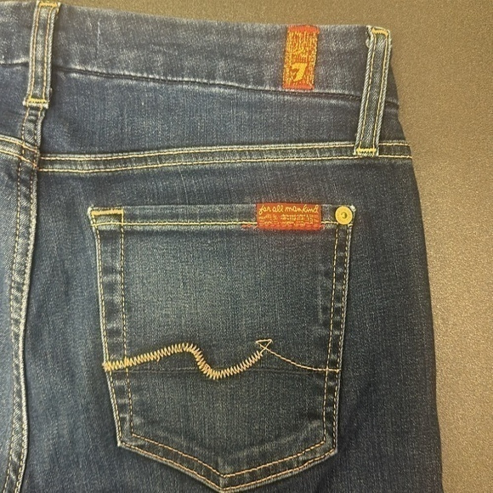 28.   Seven for all mankind b(air) the skinny size 28 in dark blue